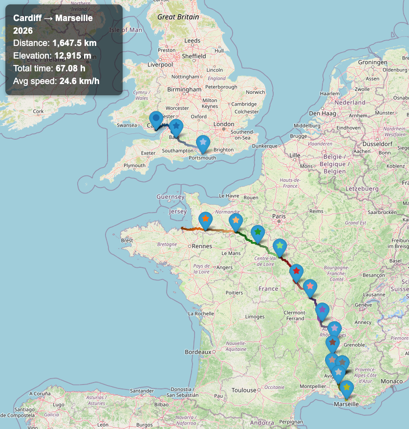 France tour map
